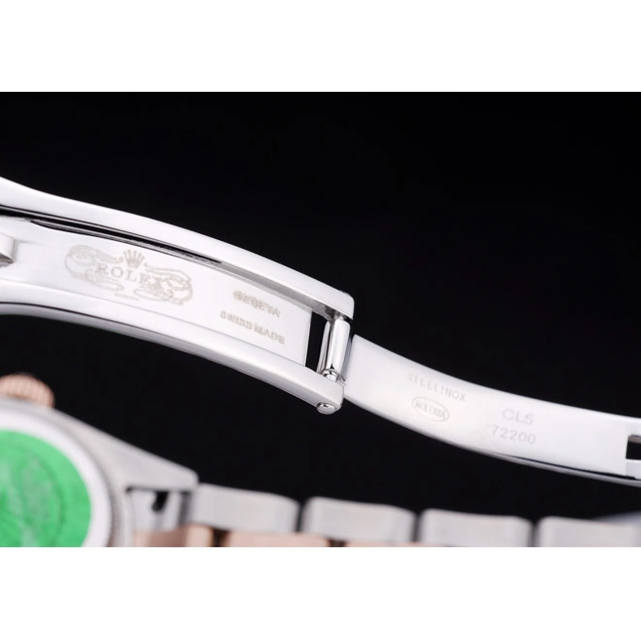 Aaa replica watch Datejust Polished 7475 Rose Diamonds Bezel Gold Dial Brown Rolex 1026